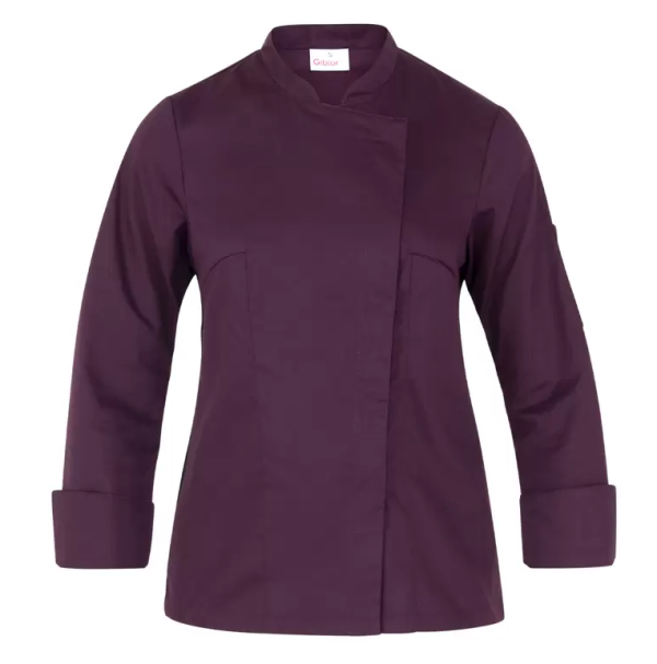 Női szakácskabát Giblor’s FABIANA – szilvaszínű