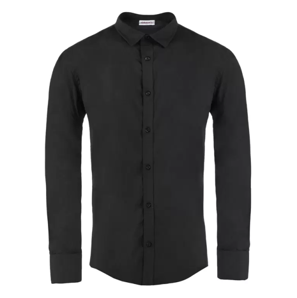 Férfi pincér ing Giblor’s Prince – fekete – hosszú ujjú