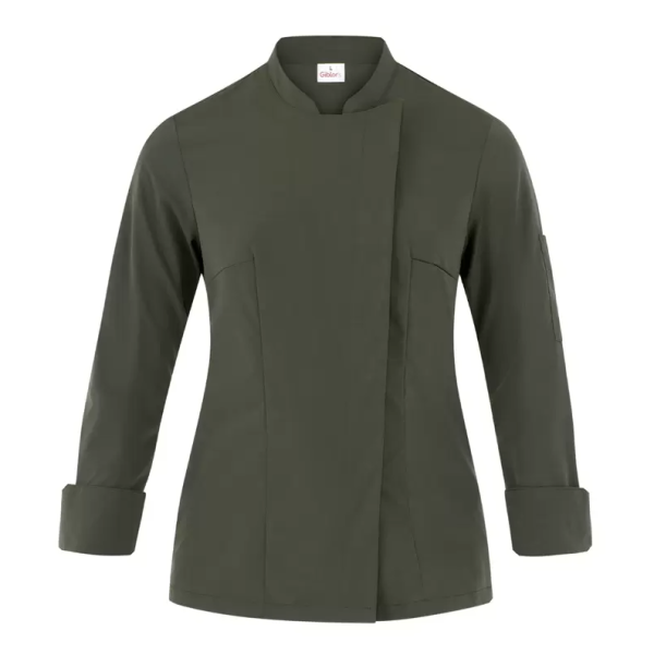 Giblor’s GLORIA női szakácskabát – khaki