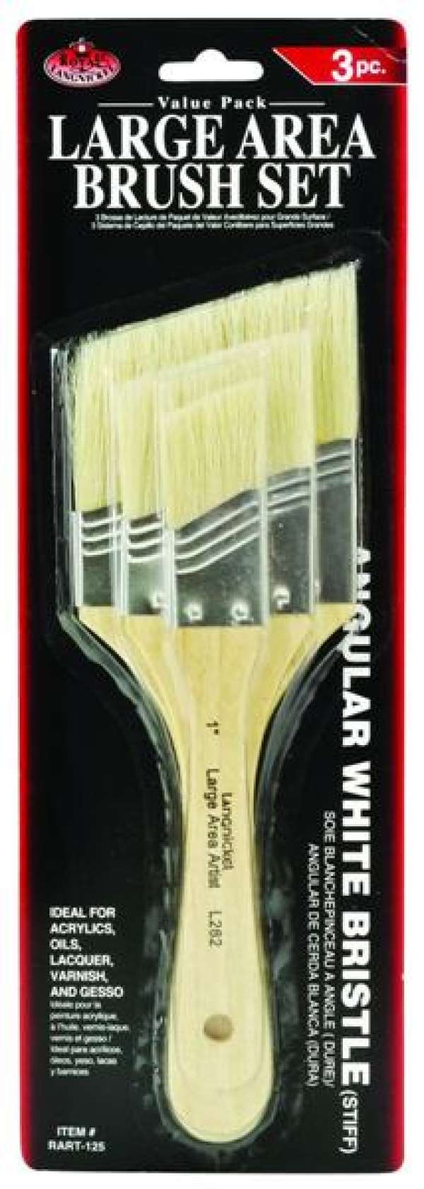 Ferde alapozó ecsetek- 3- részes szett  (ecsetek Royal & Langnickel)