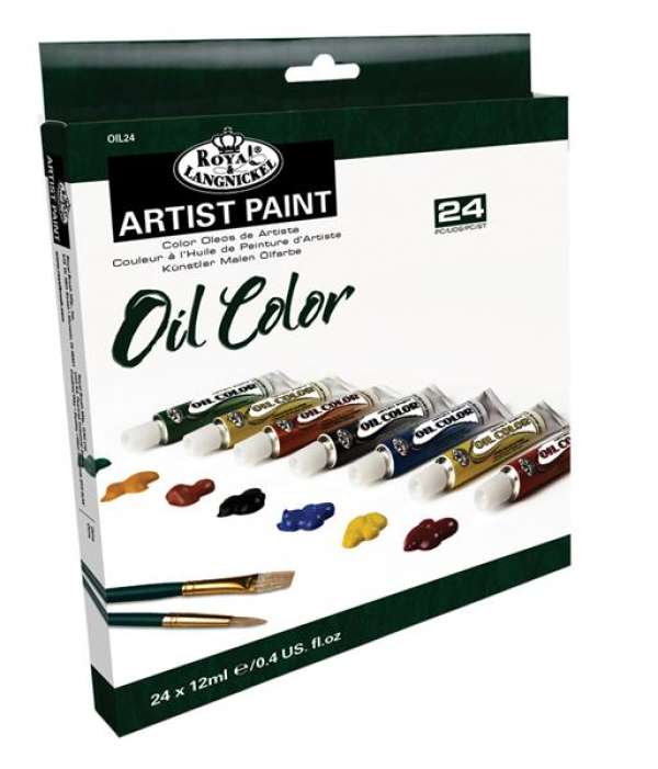 Olajfestékek ARTIST Paint 24x12ml  (festőszett Royal & Langnickel)