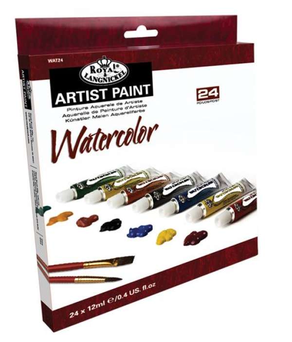 Akvarell festék ARTIST Paint 24x12ml  (festőszett  Royal & Langnickel)