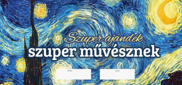 Ajándékutalvány - Szuper ajándék szuper művésznek  (elektronikus)
