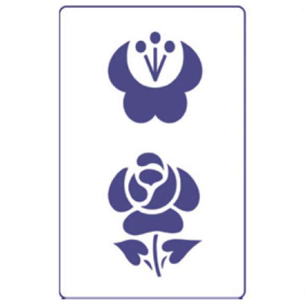 Sablon PENTART  - Virágok S2 (kreatív kellékek)