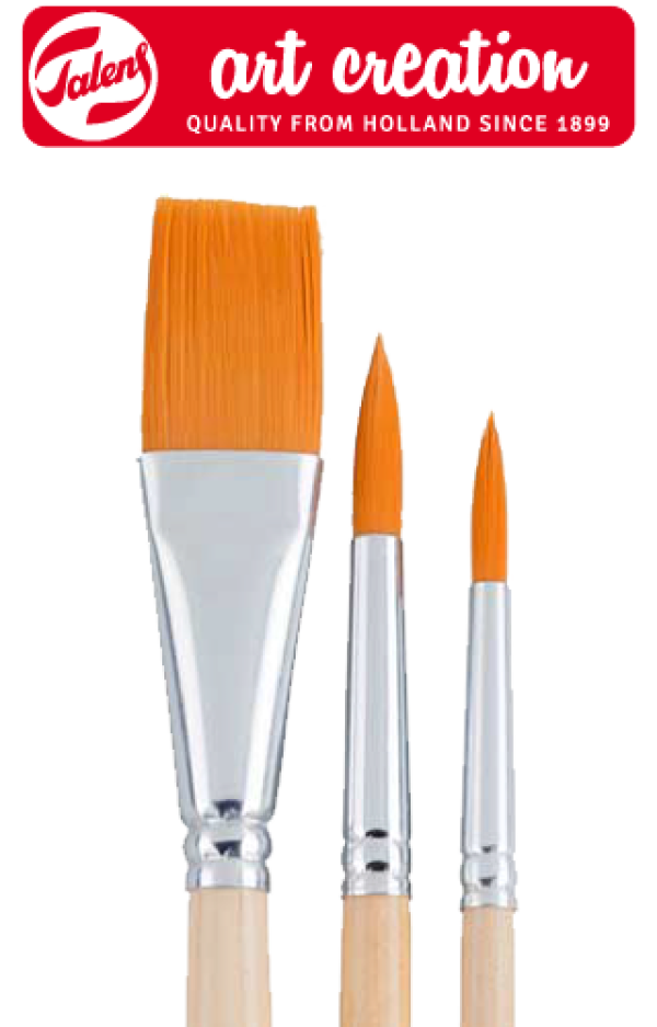 ArtCreation ecsetek akvarelhez - 3 részes készlet (ecsetkészlet)