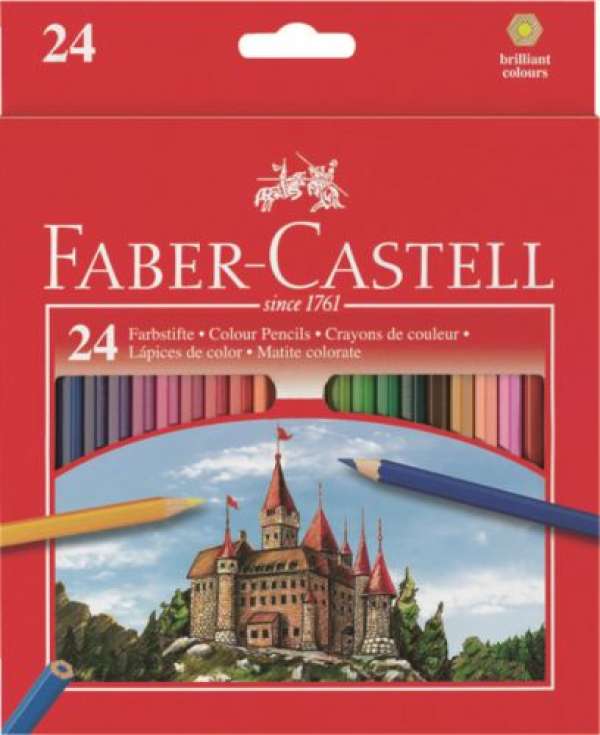 Castell szinesceruza készlett - 24 szín (Faber Castel - Classic)