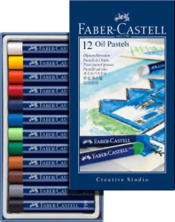 Gofa olajpasztell készlet - 12 szín (Faber Castel - Olajpasztell)