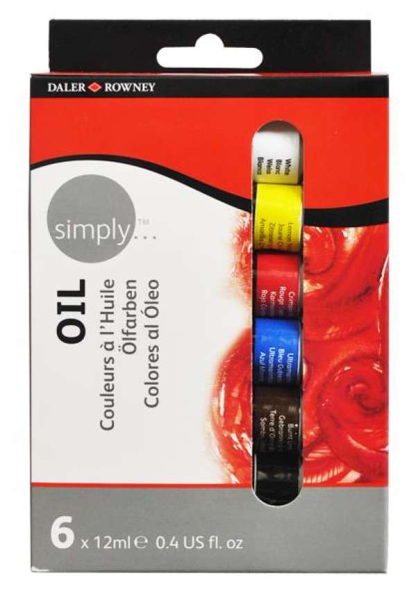 Daler- Rowney - SIMPLY olajfesték készlet 6 x 12ml (Daler – Rowney)