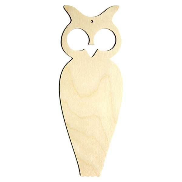 Fa könyvjelző - bagoly (fa termékek furnérból)