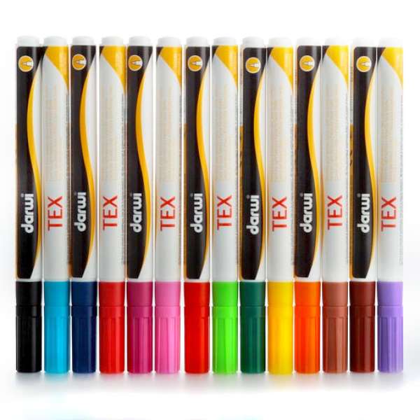 DARWI TEX filctoll textilre vékony 3 ml | különböző árnyalatok (DARWI)