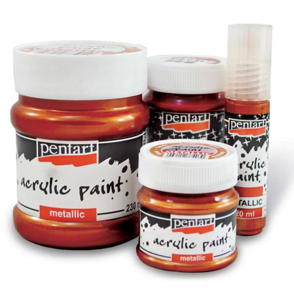 Akrilfesték metál - 230 ml | különböző színek (akrilfestékek PENTART)