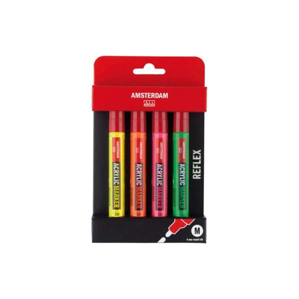 Akril marker szett AMSTERDAM REFLEX SET / 4x4mm (Akril marker szett)