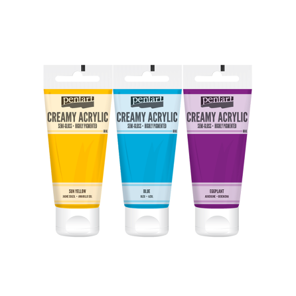 Krémes akrilfesték félfényes Pentart 60 ml | különböző árnyalatok