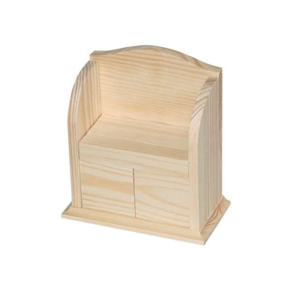 Fa naptár 14.7x7.5x15.7 cm (félkész fa termékek kreatív munkához)