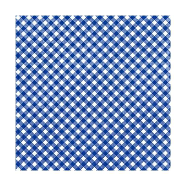 Decoupage szalvéták - Sötétkék-fehér kockák - 1 db (Decoupage szalvéták)