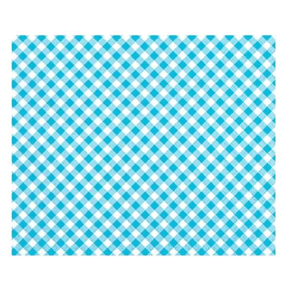 Decoupage szalvéta - Kék-fehér négyzetek - 1 db (decoupage szalvéták)