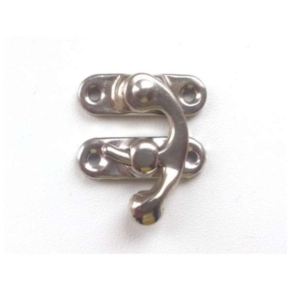 Fém kapocs nikel 2.9x3.2 cm - 1 db (fém termékek dobozokhoz)