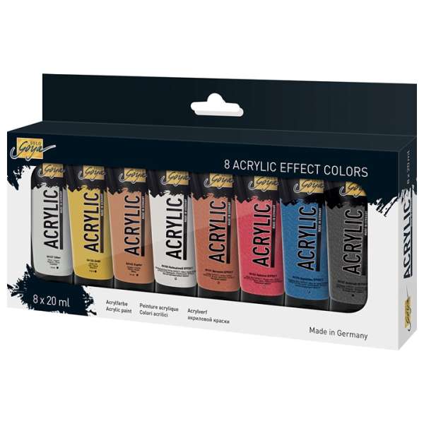 Akrilfestékek Solo Goya Effect / készlet 8 x 20 ml (akrilfestékek KREUL)