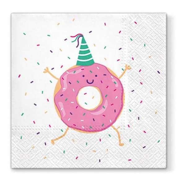 Aromatizált Decoupage szalvéták donut 1 db (Decoupage szalvéták)