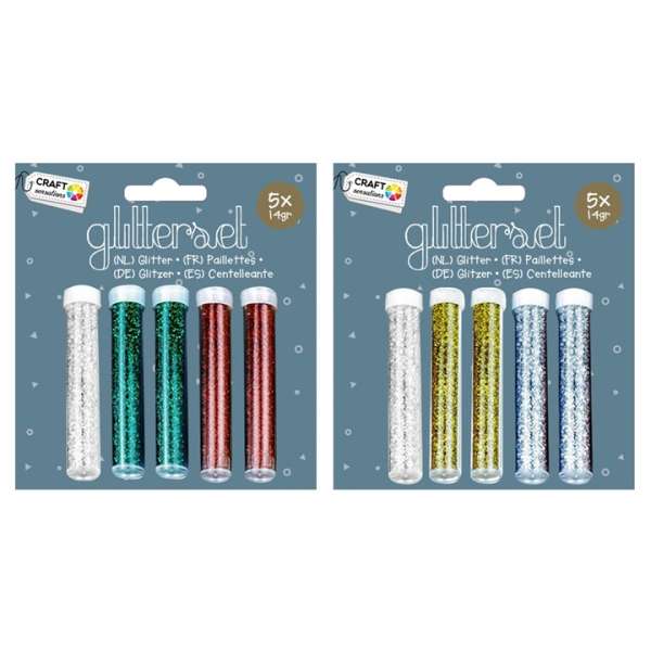 Csillámpor Craft Sensations 5 x 5 gr | különböző színek (csillámpor)
