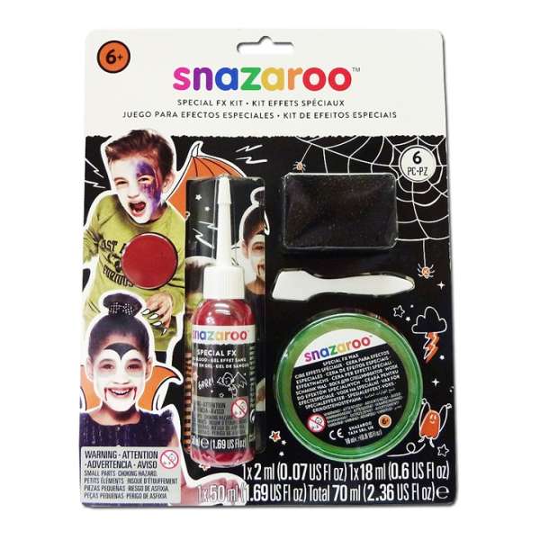 Arcfestékek viasszal és művérrel (Arcfesték készlet speciális effektekre)