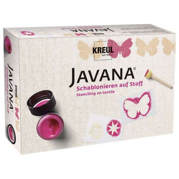 Textilfestő készlet sablonokkal JAVANA KREUL (Textilfestékek)