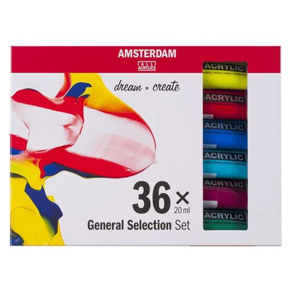 Akrilfesték készlet AMSTERDAM dream and create 36 x 20 ml (akrilfesték)
