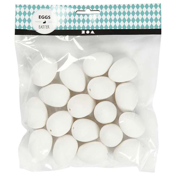 Műanyag fürjtojások - 18 db - 4 cm (húsvéti dekorációk)