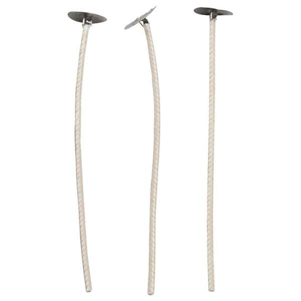 Viaszolt gyertya kanóc - 50 db (gyertyakanóc talppal)