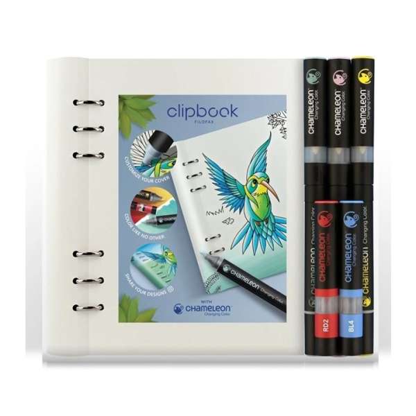 Chameleon markerek Filofax egyzetfüzettel - 6 db készlet (Chameleon)