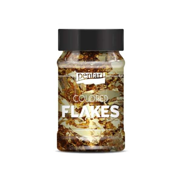 Fém fóliapehely Pentart 100 ml | különböző árnyalatok (színes füstfólia)