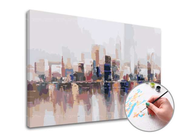 Festés számok szerint PANORAMA CITY | alacsony nehézség (ARTMIE festék a)