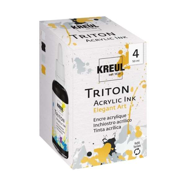 Akril tinta KREUL 50 ml - készlet 4 db (akril tinta Triton)