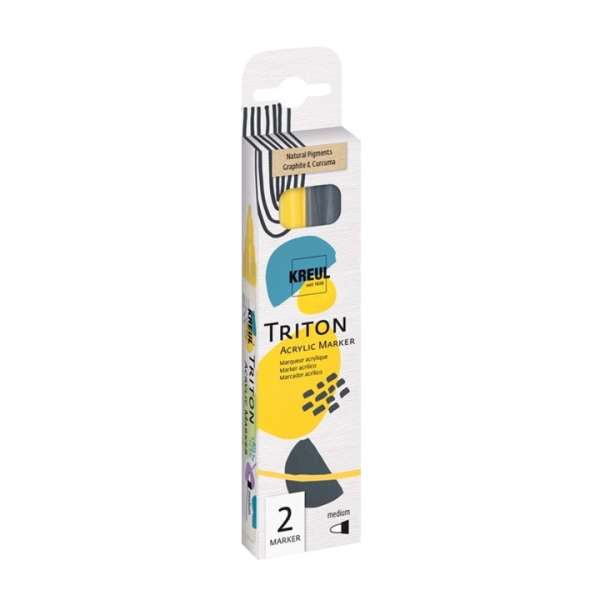 Akril filctollak Solo Goya TRITON természetes pigment / szett medium 2 db ()