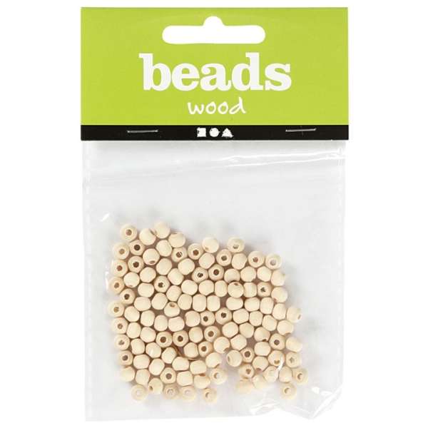 Fa gyöngyök mini 5 mm - 100 db (dekoratív gyöngyök)