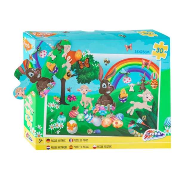 Gyermek húsvéti puzzle - Nyuszi (puzzle gyerekeknek)