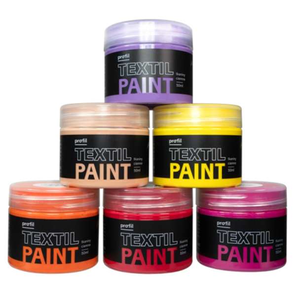 Festék készlet sötét textíliákhoz Profil - SUNSET BOULEVARD 6 x 50 ml