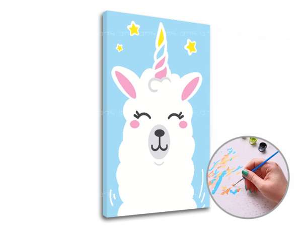 Festés a számok szerint LAMA SINGLE CUT | alacsony nehézség (ARTMIE)