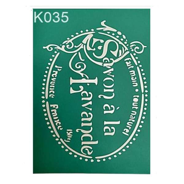 Öntapadós sablon  Savon a la lavande 19.5 x 15 cm (kreatív kellékek )