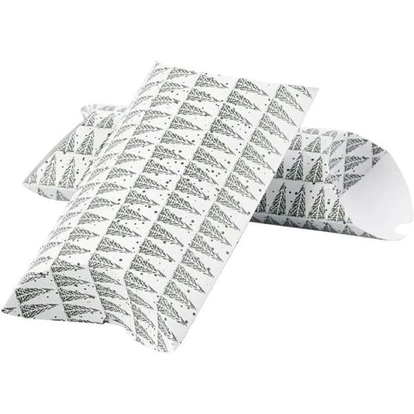 Karácsonyi papírdoboz 3 db nagy  | karácsonyfák (ajándékdobozok)