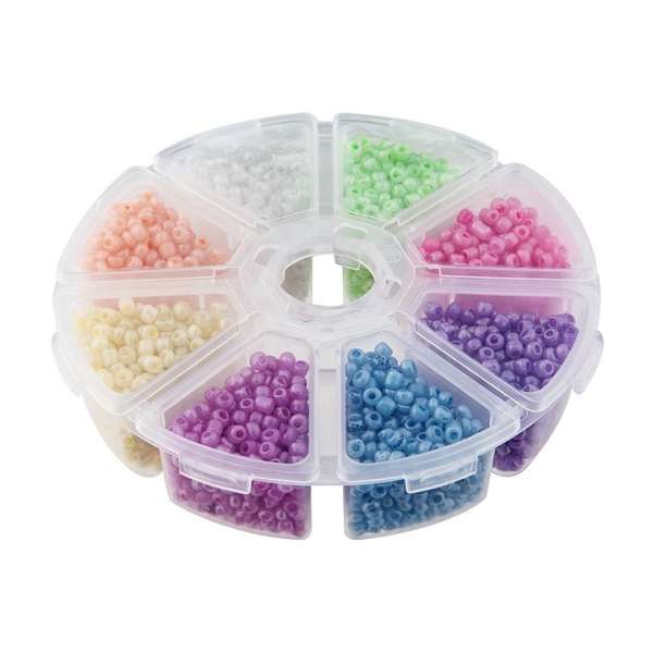 Pasztell gyöngyök díszítéshez 8 x 15 g  | 8 színárnyalat (dekoratív)
