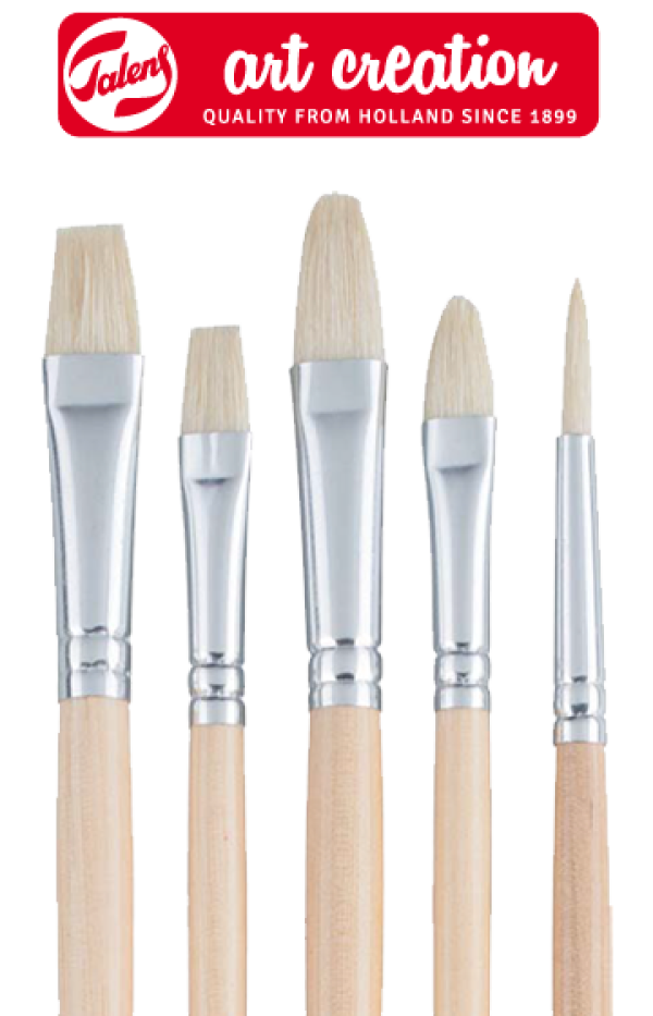 ArtCreation természetes szálú ecsetek - 5 részes készlet (Természetes)