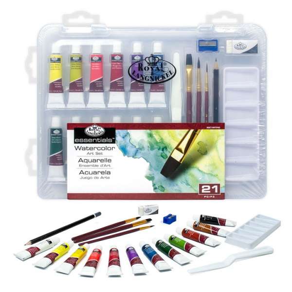 Akvarell festék készlet Essentials kofferban / 21 részes (készlet Royal)