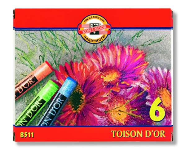 Koh-i-noor Toison DOR szárazpasztel készlet - 6 darabos szett 