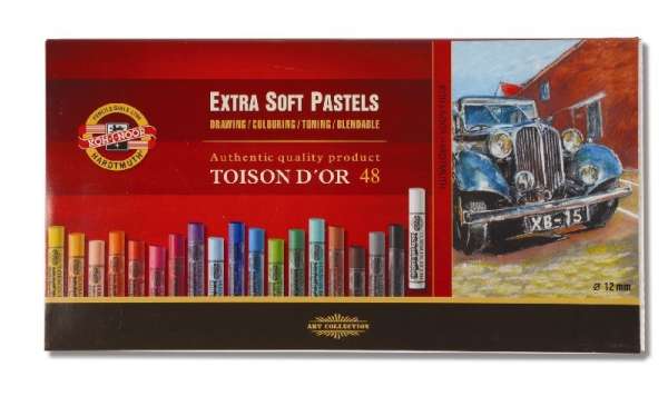 8556 Szárazpasztell EXTRA SOFT - TOISON DOR. 48db (művészkréták TOISON)
