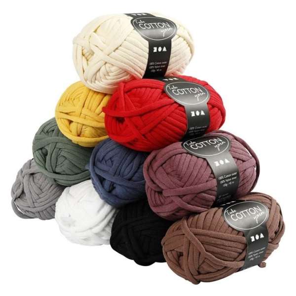 Üreges pamutfonal - 100 g | különböző árnyalatok (horgolófonal - 45 m)