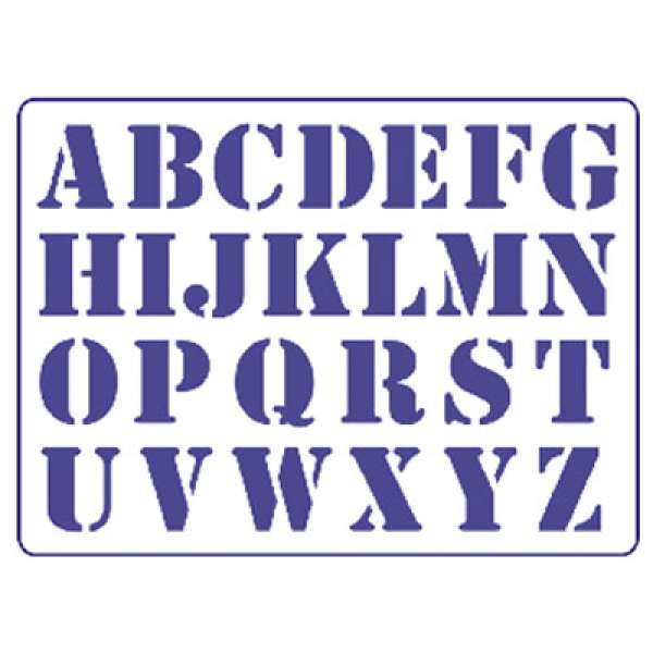 Sablon PENTART  -  Nagy betűk S23 (kreatív kellékek)