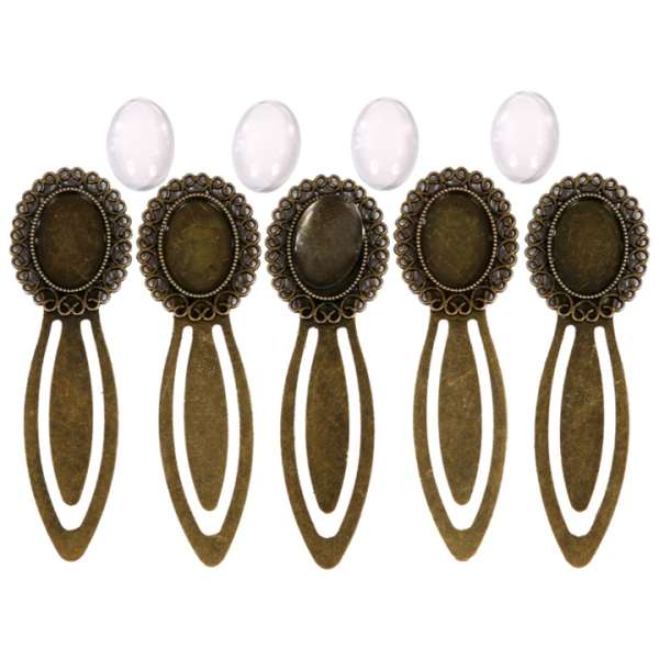 Fém könyvjelző üveglencsével (Könyvjelző kreatív alkotásra)