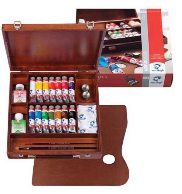 Akrilfesték Van Gogh inspiration box/14x40ml + kiegészítőkkel