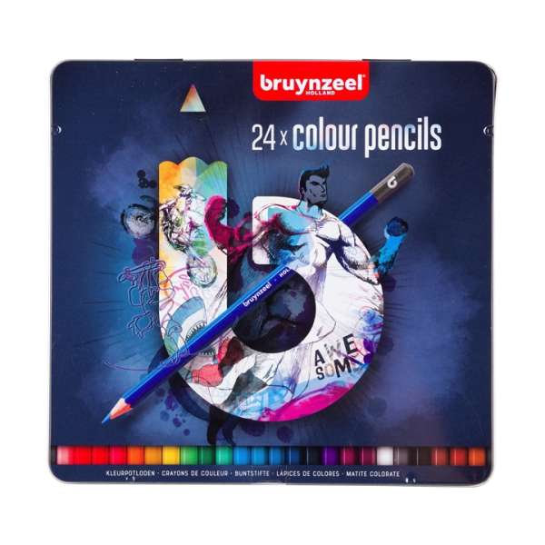 Színes ceruza készlet fém dobozban bruynzeel - blue | különféle készletek ()